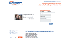 Desktop Screenshot of iowabankruptcyguide.com